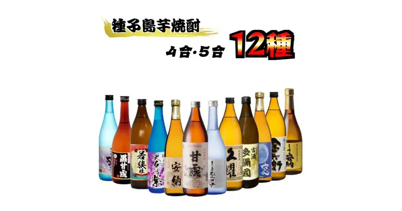 【ふるさと納税】種子島　本格焼酎　12酒飲みくらべセット