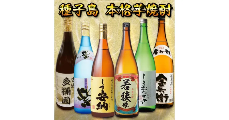 【ふるさと納税】種子島 本格焼酎 6酒飲みくらべ 一升瓶（1.8リットル）【Aセット】