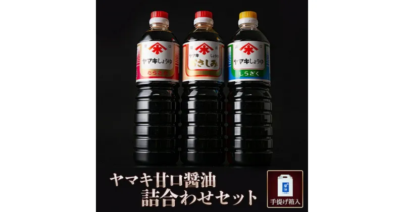 【ふるさと納税】醤油セットB ヤマキ 1L3種×各2本 セット 鹿児島 九州 醤油 調味料 しょうゆ 鹿児島 ギフト プレゼント お中元 お歳暮 薩摩川内市 川内市 川内 ふるさと 納税 薩摩川内味噌醤油