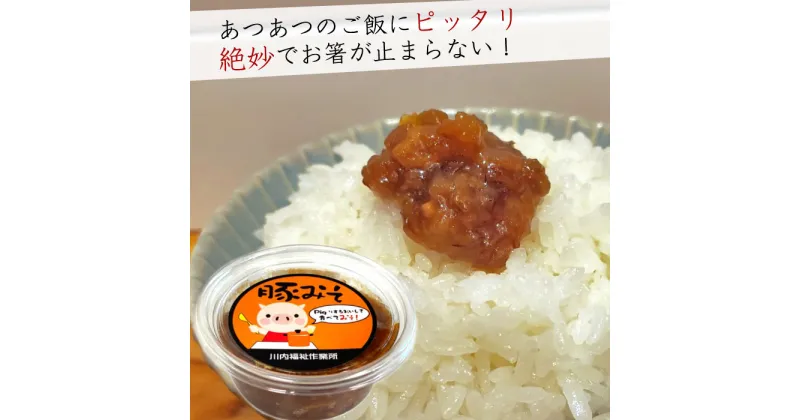 【ふるさと納税】ご飯のお供は豚味噌（3個）豚みそ　豚味噌　ごはんのお供　鹿児島県　薩摩川内市　送料無料