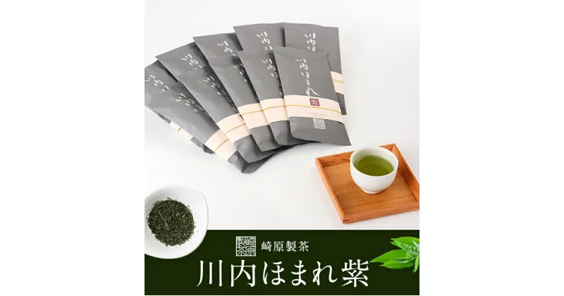 【ふるさと納税】崎原製茶 川内ほまれ 紫 煎茶 合計1kg 合計1000g (100g×10パック)　FS-406　 お茶 緑茶 茶葉 ティータイム 崎原製茶 鹿児島県 薩摩川内市 送料無料