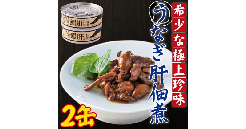 【ふるさと納税】ZS-614 うなぎ肝の佃煮缶詰 60g×2個 鰻 ウナギ うな肝 鹿児島県産 鹿児島県 薩摩川内市 送料無料