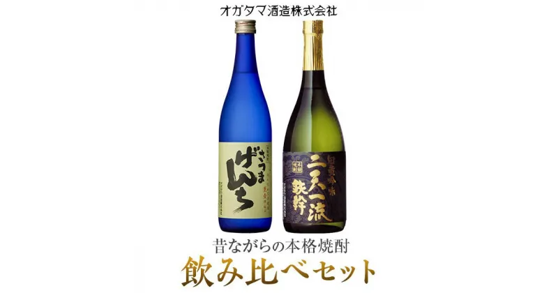 【ふるさと納税】さつまげんち・二天一流鉄幹飲み比べセット 各720ml AS-516 焼酎 さつまげんち 二天一流鉄幹 飲み比べセット 芋焼酎 ギフト 父の日 敬老の日 お中元 お歳暮 プレゼント ギフト 鹿児島県 薩摩川内市 送料無料