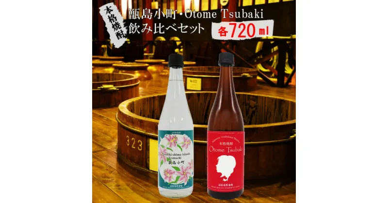 【ふるさと納税】【鹿児島の本格焼酎】甑島小町・Otome Tsubaki 飲み比べ セット 各720ml 【飲みやすさ抜群】 芋焼酎 AS-528 本格焼酎 芋焼酎 芋 イモ いも 焼酎 おしゃれ かわいい ラベル 父の日 贈答 贈り物 鹿児島県 薩摩川内市 送料無料