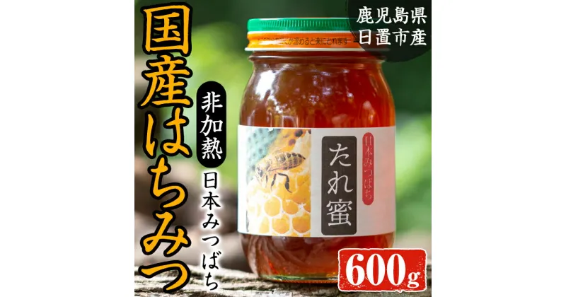 【ふるさと納税】非加熱 日本みつばち808 たれ蜜(600g) 国産 九州産 ハチミツ 蜂蜜 非加熱 【日置南洲窯】