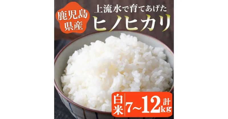 【ふるさと納税】＜選べる！＞《令和5年産！》鹿児島県産！ヒノヒカリ白米(7kg・12kg) 鹿児島県産 米 お米 白米 ごはん ヒノヒカリ 小分け【大潟屋】