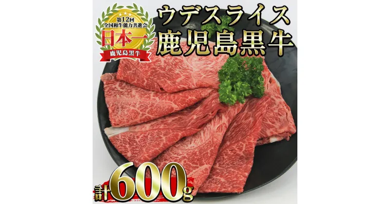 【ふるさと納税】(R-601)＜数量・期間限定＞鹿児島黒牛ウデスライスセット(300g×2P・計600g) 国産 九州産 牛肉 黒牛 黒毛和牛 和牛 ウデ スライス セット すき焼き 贈答用 冷凍【さつま日置農協】