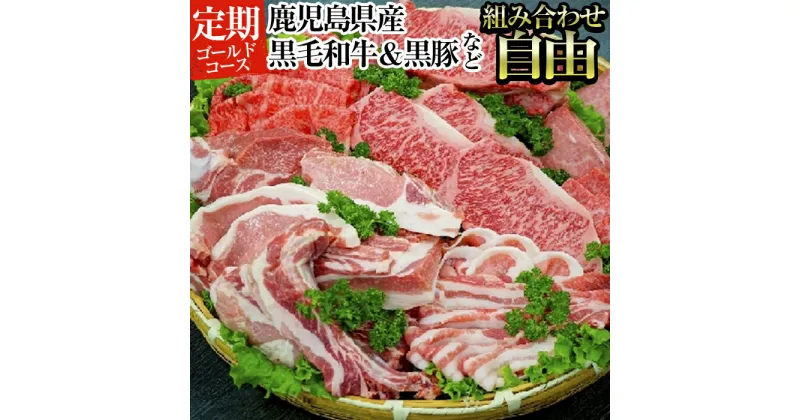 【ふるさと納税】オーダーメイドお肉定期便！好きな部位ご相談ください。鹿児島県産黒毛和牛や骨付きハムなどゴールドコース 黒毛和牛 和牛 牛肉 牛 黒豚 豚肉 豚 肉 オーダーメイド セルフオーダー 組み合わせ自由 国産 鹿児島県産【ナンチク】