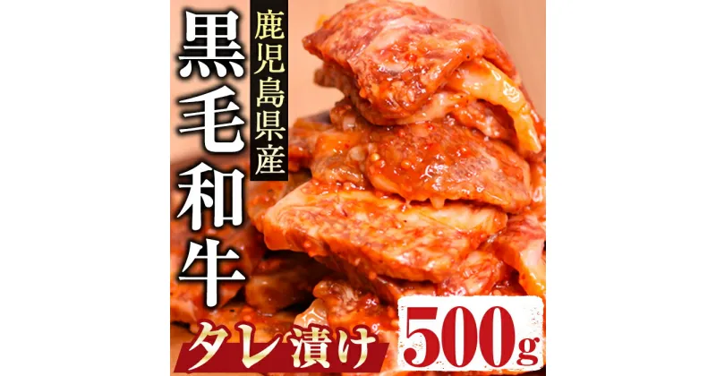 【ふるさと納税】鹿児島県産黒毛和牛500g(特製タレ漬け) 国産 鹿児島県産 黒毛和牛 和牛 牛肉 タレ漬け 味付き お弁当 おかず 冷凍 簡単調理 BBQ 焼肉 小分け しぜんのおかショップ 【アグリおおすみ】