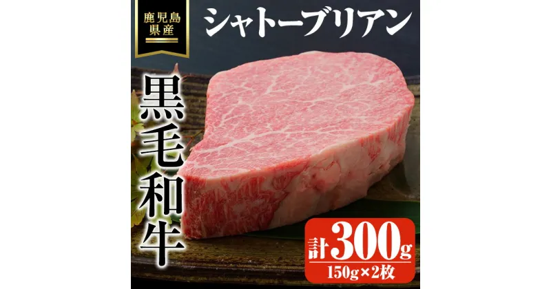 【ふるさと納税】鹿児島県産黒毛和牛・シャトーブリアン 計300g(150g×2枚) 国産 鹿児島県産 牛 小分け 冷凍 牛肉 黒毛和牛 シャトーブリアン【ビーフ倉薗】