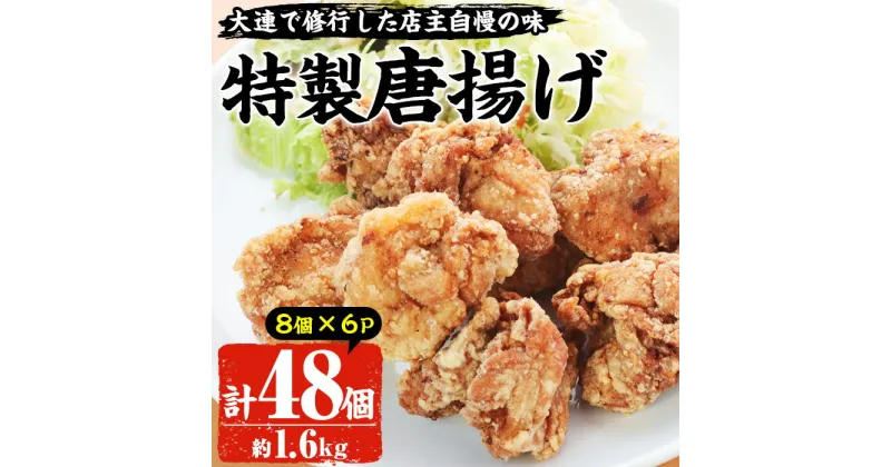 【ふるさと納税】自宅で本格中華！香隆の特製唐揚げ(計48個・8個×6パック) 唐揚げ から揚げ からあげ 本格 中華 中華料理 お肉 肉 鶏 鶏肉 鳥肉 おかず 惣菜 お弁当 本場 小分け レンジ 簡単調理【香隆】