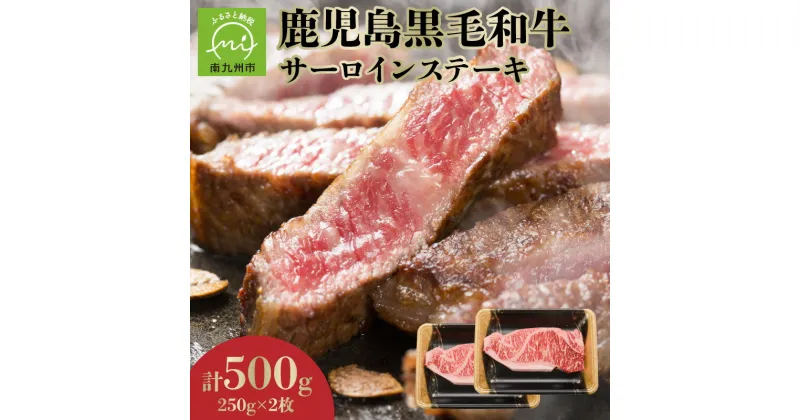 【ふるさと納税】期間限定 鹿児島 黒毛和牛 サーロイン ステーキ 250g×2枚 計500g 脂身 霜降り サーロインステーキ 大理石 美しい 柔らかい 肉質 豪華 虜 旨味 ご飯のお供 おかず お取り寄せ グルメ 鹿児島県産 南九州市 送料無料