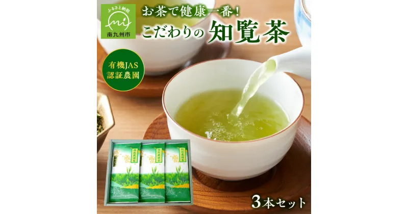 【ふるさと納税】お茶で健康!こだわりの知覧茶3本セット