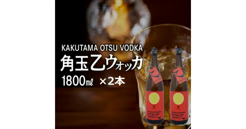 【ふるさと納税】南九州市産 ウォッカ 角玉乙ウォッカ 1.8L 2本 乙 ハイボール チューハイ おすすめ 黄金千貫 瓶 お酒 洋酒 晩酌 芋焼酎 白樺炭 国産 さつまいも お取り寄せ グルメ 鹿児島県産 南九州市 送料無料