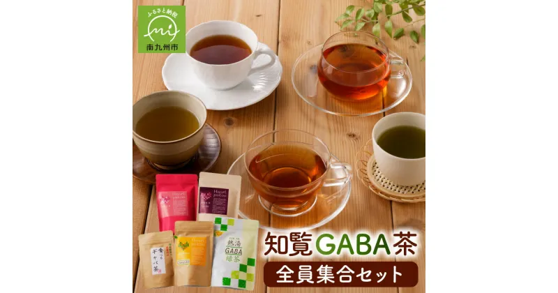 【ふるさと納税】知覧GABA茶 全員集合 セット 5種類 知覧紅茶 GABA発酵茶 GABA烏龍茶 GABA緑茶 食べるGABA茶粉末 お茶 ティーバッグ GABA 粉末 手軽 急須不要 知覧茶 リラックス 南九州市 知覧産 知覧心茶堂 お取り寄せ 鹿児島県 送料無料