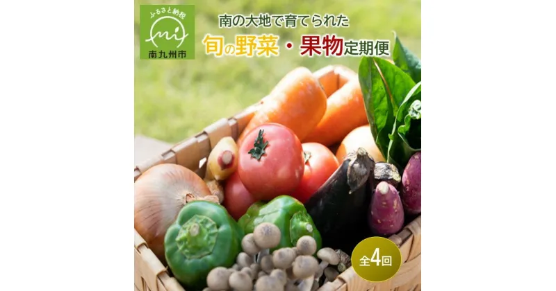 【ふるさと納税】【全4回】南の大地で育てられた旬の野菜・果物定期便