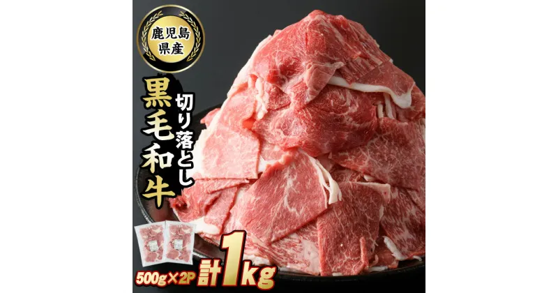 【ふるさと納税】鹿児島県産 黒毛和牛切落し(計1kg・500g×2P)国産 九州産 牛肉 切り落とし 切り落し 冷凍 肉 お肉 おかず 炒め物 肉じゃが 小分け チャック袋 個包装 赤身 冷凍 詰合せ【スターゼン】starzen-6080