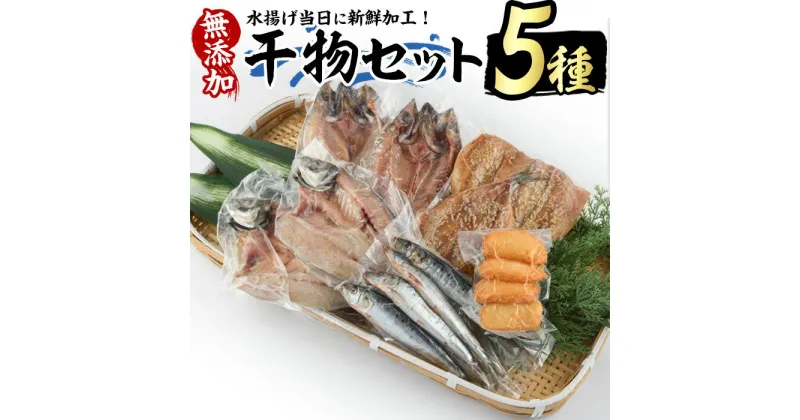 【ふるさと納税】浜のかあちゃん　干物5種セット 鹿児島県産 国産 長島町産 干物 ひもの 丸干し 塩干し さば サバ 鯖 あじ アジ 鯵 いわし イワシ 鰯 あじみりん 魚介類 水揚げ 【浜のかあちゃん】hama-1071