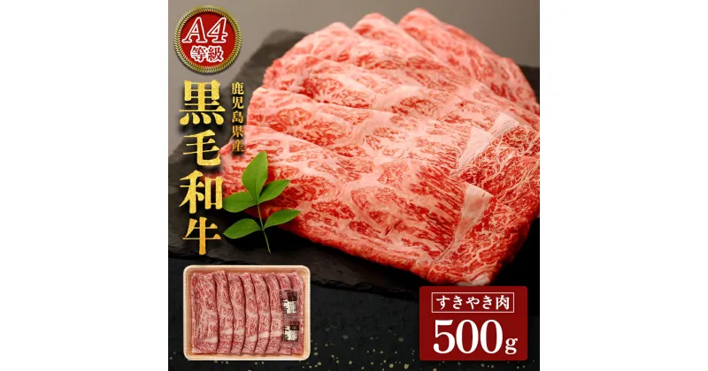 【ふるさと納税】 鹿児島黒牛 すき焼き肉 500g セット | ふるさと納税 黒毛和牛 和牛 すき焼き すきやき 国産和牛 国産牛肉 牛 肉 お肉 精肉 モモ肉 バラ肉 ウデ肉 カタ肉 スライス 特産品 名産品 鹿児島 鹿児島県 鹿児島県大崎町