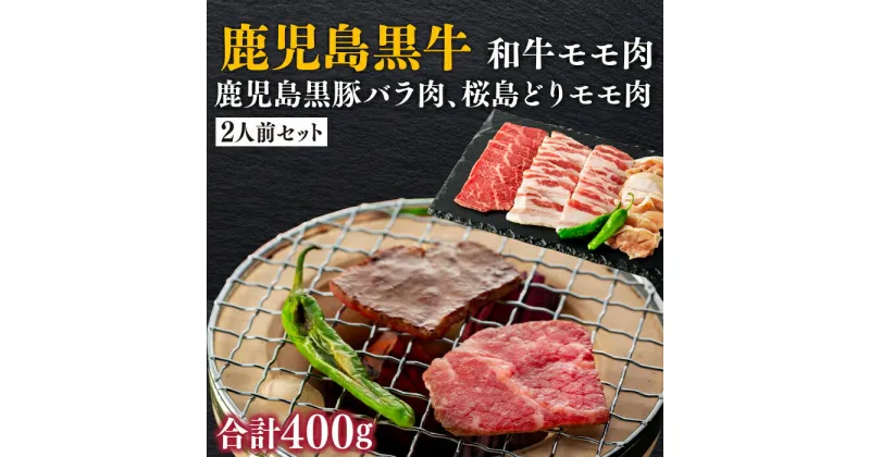 【ふるさと納税】鹿児島黒牛 和牛モモ肉、鹿児島黒豚バラ肉、桜島どりモモ肉の2人前セット|セット 鹿児島 鹿児島県 鹿児島県大崎町 九州 牛肉 肉 お肉 豚肉 もも肉 黒毛和牛 和牛 牛 お取り寄せ 精肉 大崎町 特産品 名産品 支援 グルメ ご当地 国産 牛モモ 豚バラ 鶏もも肉