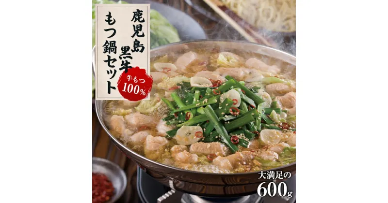 【ふるさと納税】【鹿児島黒牛】絶品 もつ鍋セット600g(300g×2パック) | セット 鹿児島 鹿児島県 鹿児島県大崎町 鹿児島県産 牛肉 肉 お肉 特産品 牛 お取り寄せ 精肉 ご当地 大崎町 大崎 モツ もつ鍋 もつ お取り寄せグルメ モツ鍋 牛もつ鍋 もつ鍋セット 詰め合わせ