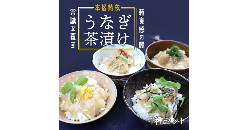 【ふるさと納税】【4食セット】本格こだわり熟成 最高級うなぎ龍鰻茶漬けセット | 鹿児島 鹿児島県 鹿児島県大崎町 鰻 うなぎ ウナギ 国産うなぎ ご飯のお供 ごはんのお供 お茶漬け お茶漬けセット セット 大崎町 鹿児島県産 大崎 国産 冷凍うなぎ わさび ゆず 大葉 胡麻