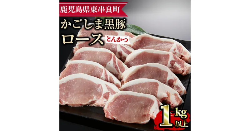 【ふるさと納税】かごしま黒豚ロースとんかつ用(計1kg・約100g×10枚) 国産 豚肉 肉 冷凍 ロース 鹿児島 ステーキ とんかつ【デリカフーズ】【15577】