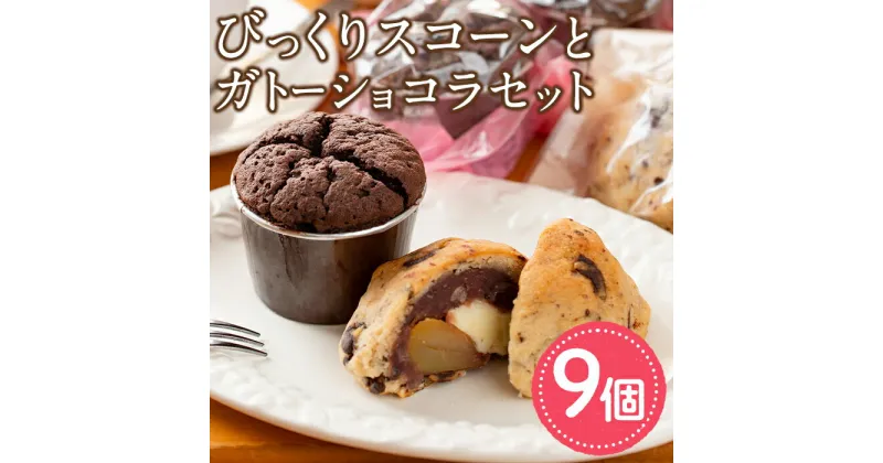 【ふるさと納税】オレンジピール入りガトーショコラ(4個)とびっくりスコーンセット！(5個) ケーキ お菓子 スイーツ 洋菓子 焼き菓子 個包装 小分け おやつ チーズ チョコ 栗 餡子【Felice Regalo】【0114102a】