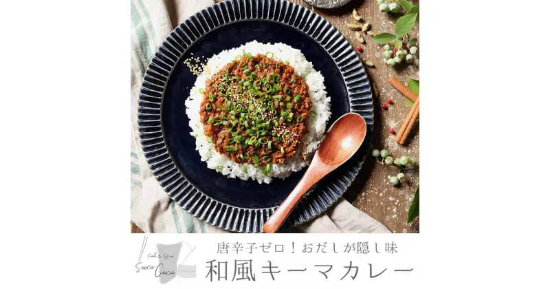 【ふるさと納税】唐辛子ゼロ！おだしが隠し味の和風キーマカレー(120g×4パック・真空パック) レトルト 小分け 個包装 おかず【Food＆SpiceSoerwCoco】【0124206a】