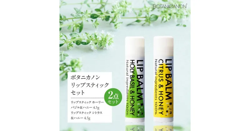 【ふるさと納税】リップスティック2種セット | BOTANICANON ボタニカルファクトリー リップ リップスティック サスティナブルコスメ スキンケア