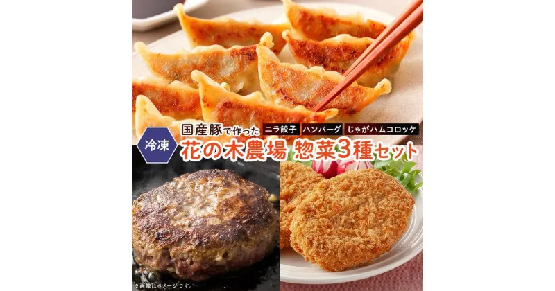 【ふるさと納税】花の木農場　惣菜 セット | 餃子 ぎょうざ ギョウザ ニラ ハンバーグ コロッケ ころっけ 冷凍 お惣菜 おかず お弁当 おやつ おつまみ 国産 鹿児島