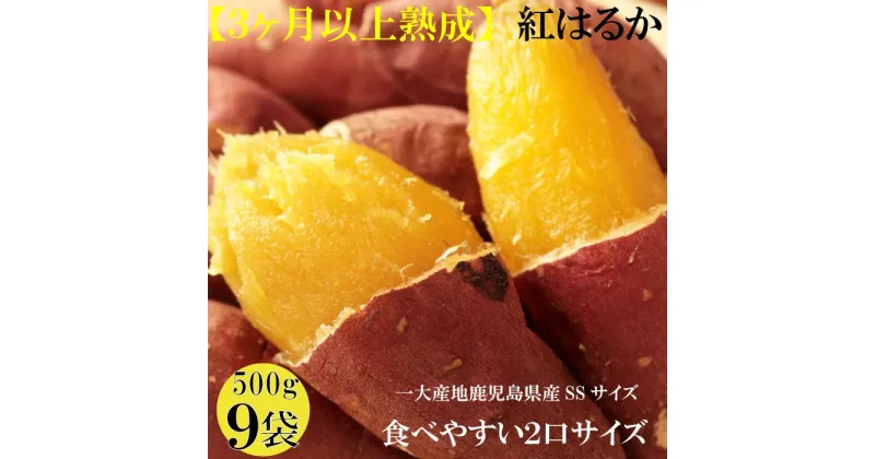 【ふるさと納税】さつまいも 熟成 紅はるか 4.5kg ( 500g × 9袋 ) SSサイズ 鹿児島県産 先行予約 2025年1月より順次発送 | 野菜 やさい 食品 人気 おすすめ 送料無料 感動さつまいも