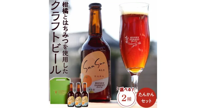 【ふるさと納税】SunSunALE　たんかん 【 3 本セット ・ 6 本セット 】 | お酒 さけ 人気 おすすめ 送料無料 ギフト