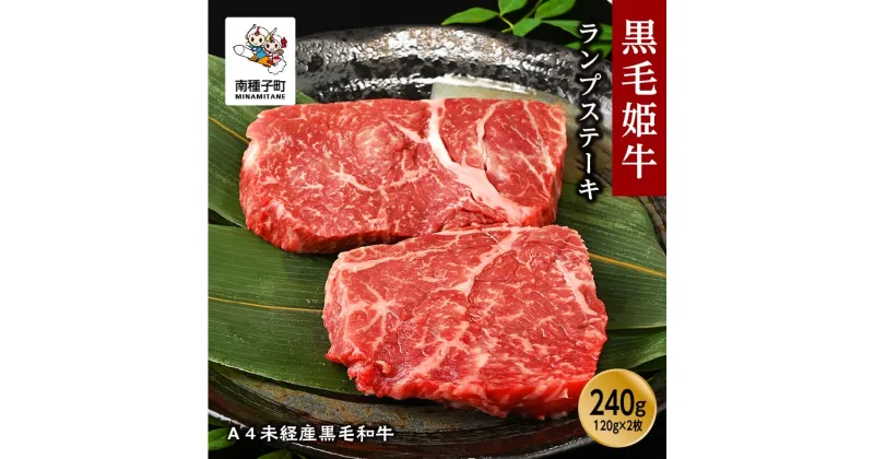 【ふるさと納税】 黒毛姫牛 ランプステーキ120g × 2枚 A4 未経産 黒毛和牛 牛 牛肉 黒毛和牛 お祝い 父の日 敬老の日 食品 グルメ お取り寄せ おすそわけ 人気 おすすめ ギフト 返礼品 南種子町 鹿児島 かごしま 【Kitchen 姫ファーム】