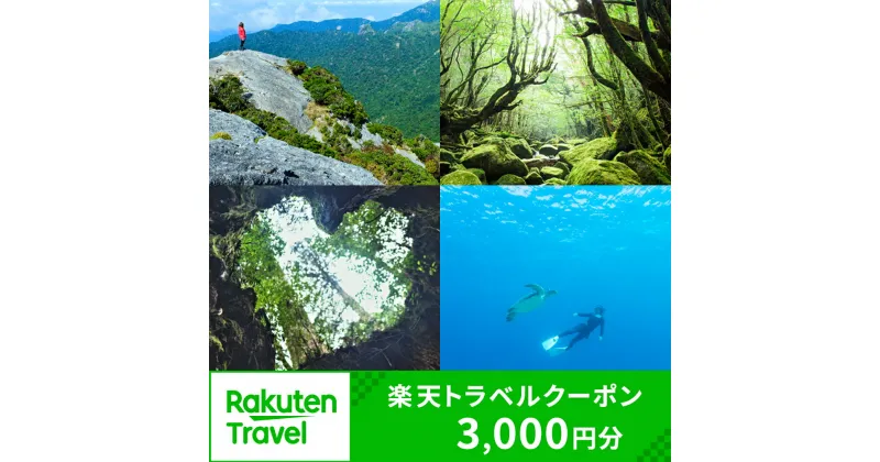 【ふるさと納税】鹿児島県屋久島町の対象施設で使える楽天トラベルクーポン 寄付額10,000円