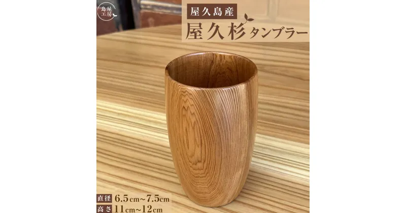 【ふるさと納税】屋久杉　タンブラー＜島屋工房＞