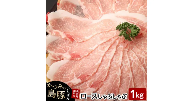 【ふるさと納税】かつみの島豚いちばんロースしゃぶしゃぶ　1kg（500g×2パック） | 瀬戸内 瀬戸内町 奄美 奄美大島 鹿児島 鹿児島県 九州 お取り寄せ 肉 豚肉 豚 ロース 豚ロース しゃぶしゃぶ ご当地 取り寄せ 送料無料