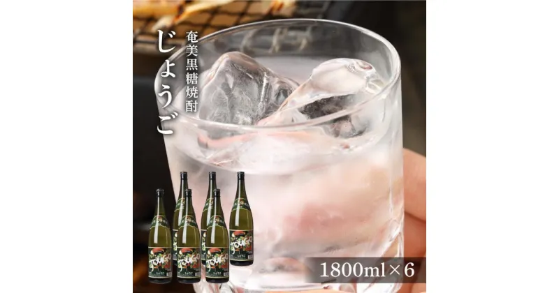 【ふるさと納税】奄美黒糖焼酎 じょうご 25度 一升瓶 1800ml×6本 奄美 黒糖焼酎 ギフト 奄美大島 お土産 | 鹿児島県 焼酎 酒 アルコール お取り寄せ