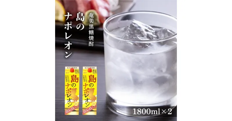 【ふるさと納税】奄美黒糖焼酎 島のナポレオン 紙パック 25度 1800ml×2本 | 奄美 奄美大島 お土産 焼酎 1.8L 酒 お酒 鹿児島 鹿児島県 アルコール 黒糖焼酎 お取り寄せ