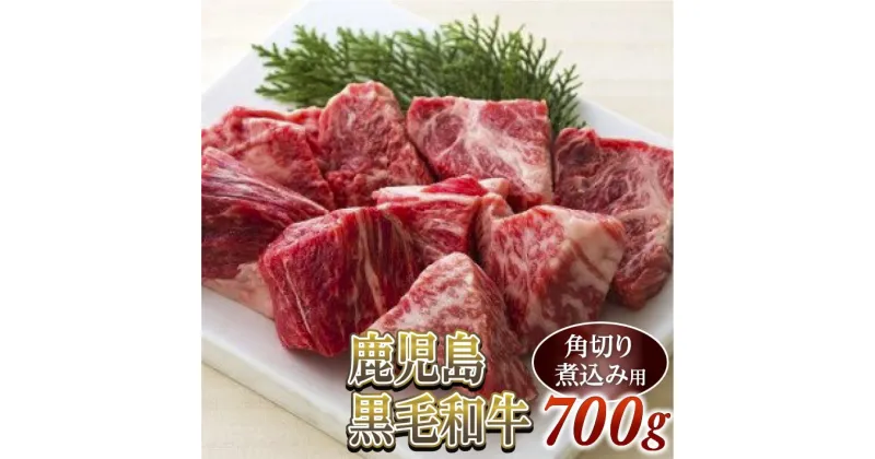 【ふるさと納税】角切り煮込み用700g　鹿児島黒毛和牛(尾崎牧場産)冷凍発送A4〜A5クラス・バラ・モモ・肩・スネ