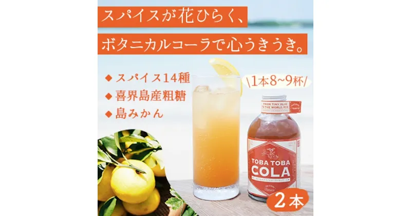 【ふるさと納税】【310g×2本】TOBA TOBA COLA 島仕込みクラフトコーラシロップ★無添加・無着色