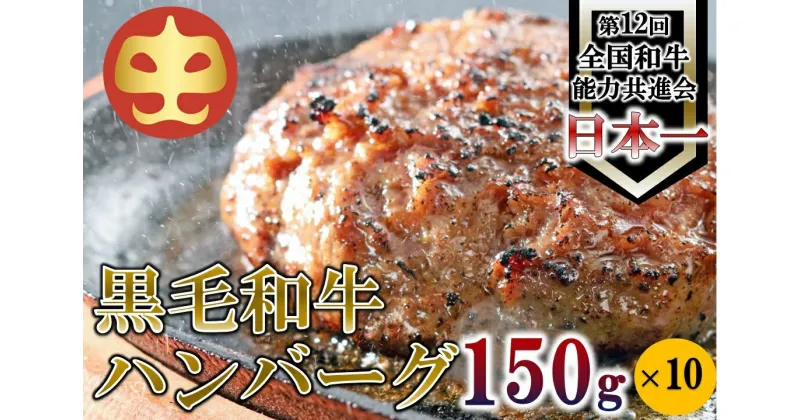 【ふるさと納税】鹿児島県産『鹿児島黒牛A5ランク』　極めたハンバーグ10個【うしの中山】（日付指定不可）