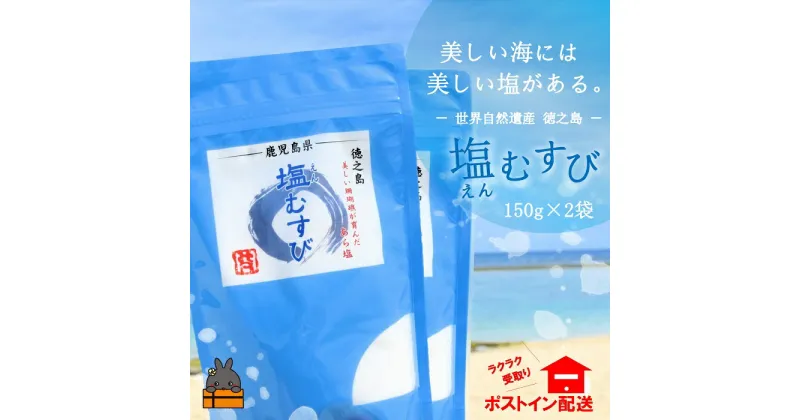 【ふるさと納税】〜珊瑚礁が育んだ恵み〜徳之島の自然そのままの塩（2袋）【ポストイン配送】 ( 塩 ソルト 荒塩 調味料 料理 天然 太平洋 海 ミネラル 南の島 徳之島 奄美 鹿児島 世界自然遺産 美味しい )