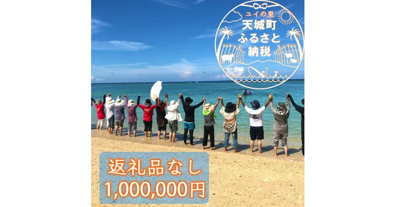 【ふるさと納税】天城町 への寄付 （1口： 1,000,000円 ）鹿児島 徳之島 天城町 寄附 応援 支援 寄付のみ 返礼品なし