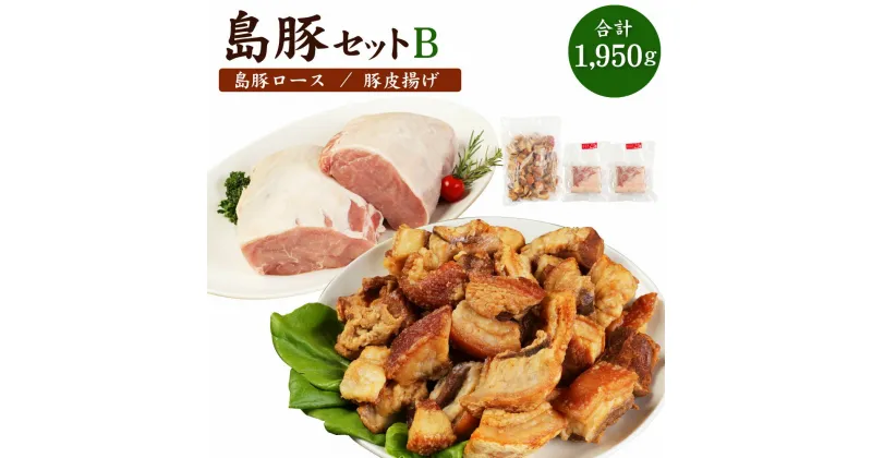 【ふるさと納税】徳之島産 徳之島愛情たっぷり島豚Bセット (島豚ロース 1.2kg・あばんかしぃ 750g) セット 油かす 豚肉 肉 お肉 ロース 国産 九州産 鹿児島県産 徳之島 送料無料 AE-16-N