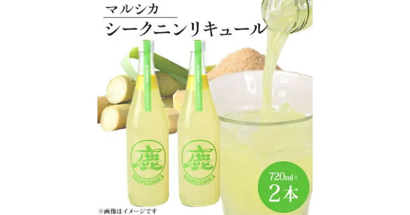 【ふるさと納税】「鹿児島県貿易協会会長賞」マルシカ　シークニンリキュール　720ml×2本【1403874】