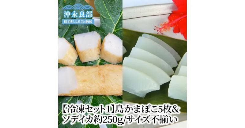 【ふるさと納税】【冷凍セット1】島かまぼこ5枚＆ソデイカ約250g/サイズ不揃い