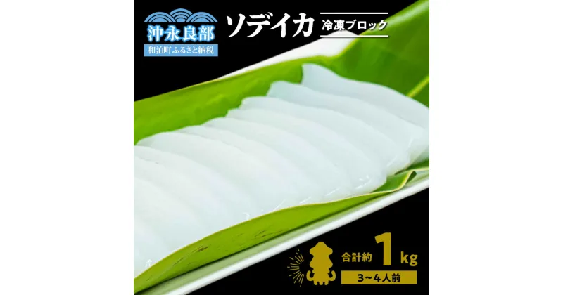 【ふるさと納税】 いか 刺身 ソデイカ 冷凍ブロック 約1kg 沖永良部島 イカ柵 不揃い 刺身柵 おすすめ グルメ お寿司 イカのからあげ 真空パック 小分け お取り寄せ お取り寄せグルメ 海産物 特産品 冷凍 国産 鹿児島県産 送料無料