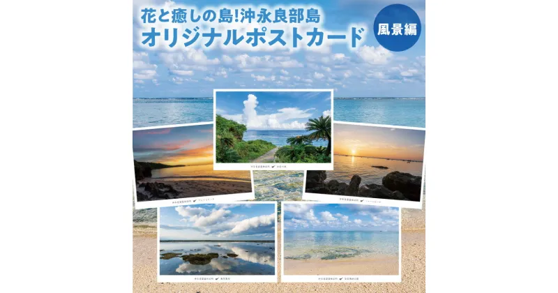 【ふるさと納税】オリジナル ポストカード 5枚 セット 沖永良部島 風景 はがき サイズ ポスト投函 海 入道雲 夕暮れ 美しい 自然 絵ハガキ インテリア プレゼント 鹿児島県 和泊町 送料無料