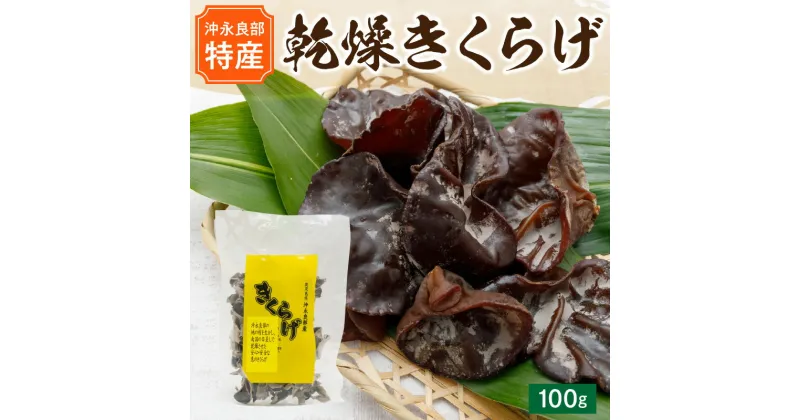 【ふるさと納税】乾燥 きくらげ 100g 沖永良部島特産 食物繊維 天日干し 鉄分 カルシウム ビタミンD 中華料理 煮物 炒め物 パスタ 酢の物 サラダ トッピング 普通郵便 レターパックプラス 国産 鹿児島県 和泊町 送料無料